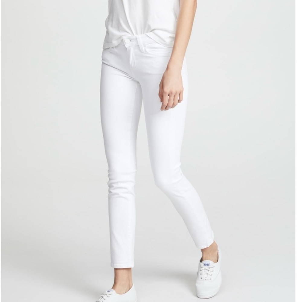 PAIGE Skyline Ankle Peg Jeans White Size 30 Good Condition